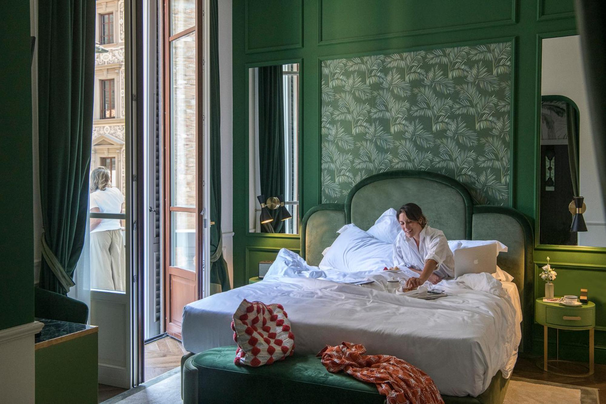 Hotel La Gemma Florencie Exteriér fotografie A guest room at the Hotel